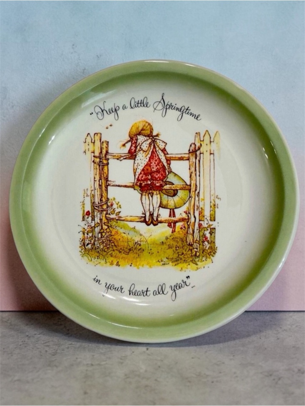 Vintage Holly Hobbie Collector’s Edition Genuine Porcelain Decorative Plate